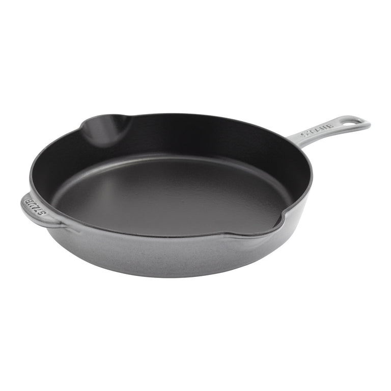 Staub 11'' Cast Iron Traditional Deep Skillet in Graphite Gray, Cast Iron - Fry Pans/ Skillets Series