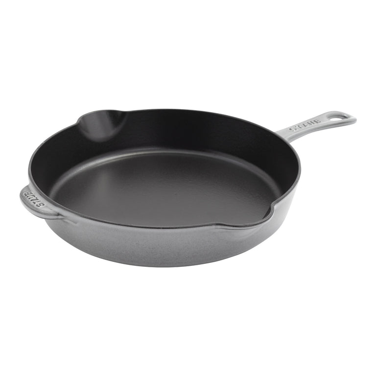 Staub 11'' Cast Iron Traditional Deep Skillet in Graphite Gray, Cast I –  Premium Home Source