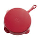 Staub 11'' Cast Iron Traditional Deep Skillet in Cherry Red, Fry Pans/Skillets Series