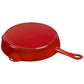 Staub 11'' Cast Iron Traditional Deep Skillet in Cherry Red, Fry Pans/Skillets Series