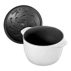 Staub Cast Iron 1.5-qt Petite French Oven - White