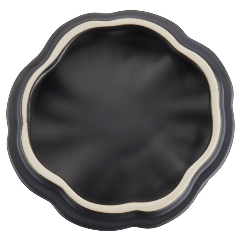 Staub 16oz Petite Pumpkin Dish in Matte Black, Cocotte Ceramic Series