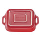 Staub Ceramic 3 Piece Mixed Baking Dish Set in Cherry Red