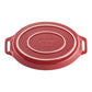 Staub Stoneware 2-pc Oval Baking Dish Set - Cherry