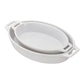 Staub Stoneware 2-pc Oval Baking Dish Set - White