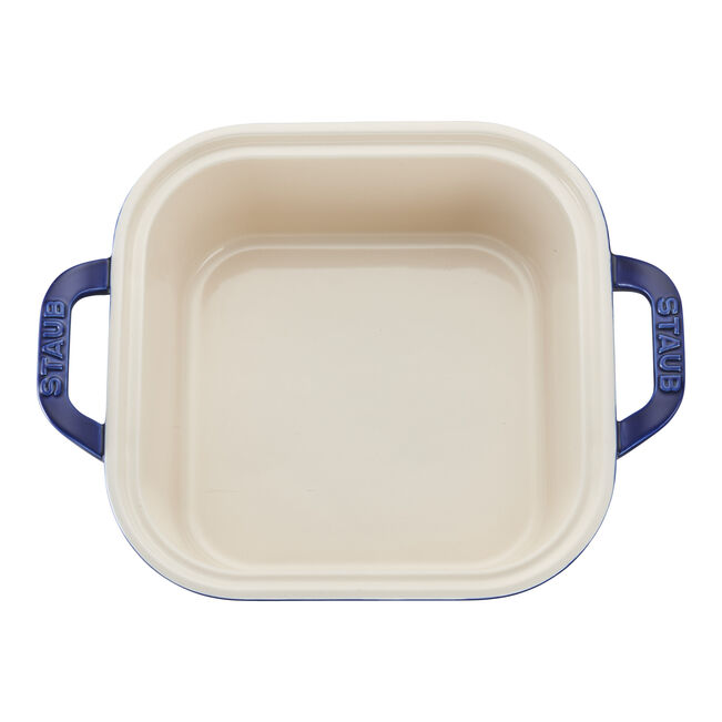 Staub Ceramic 3 Piece Baking Dish Set in Dark Blue