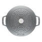 Staub Cast Iron 3.75-qt Essential French Oven Lilly Lid - Graphite Grey