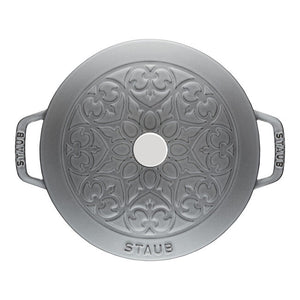 Staub Cast Iron 3.75-qt Essential French Oven Lilly Lid - Graphite Grey