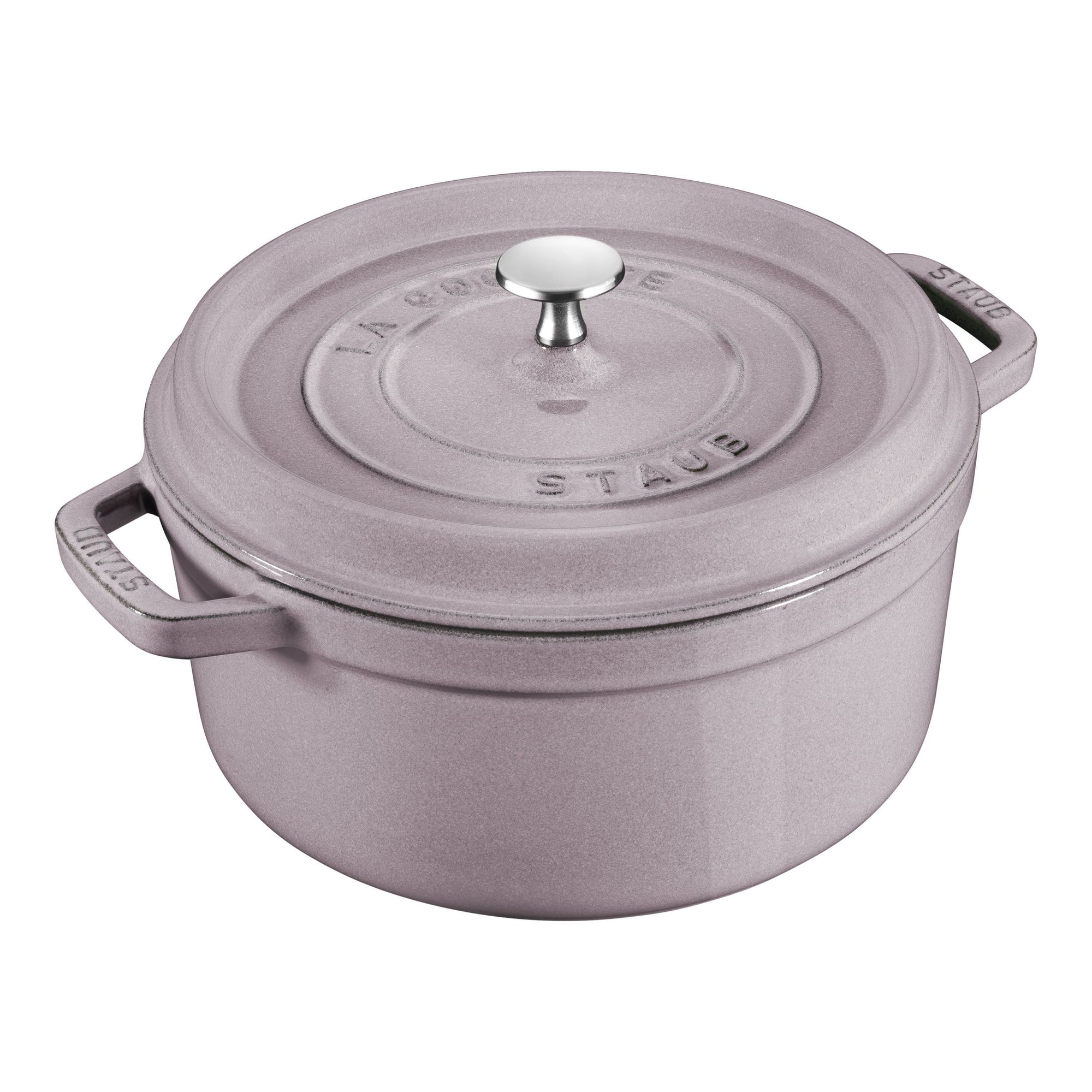 Staub 5.5 Qt. Cast Iron Dutch Oven in Lilac, Round Cocottes Series –  Premium Home Source