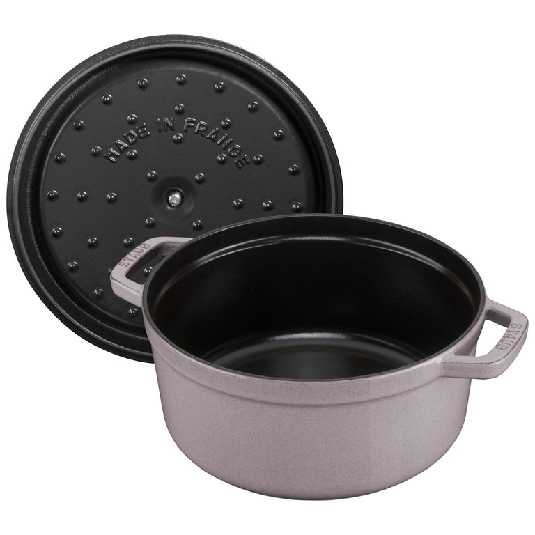 Staub Cast Iron 5.5-qt Round Cocotte - Lilac