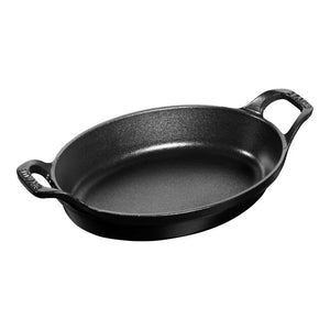 Staub Cast Iron 11-inch X 8-inch Oval Baking Dish - Black