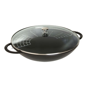 Staub Cast Iron 6-qt Wok - Black