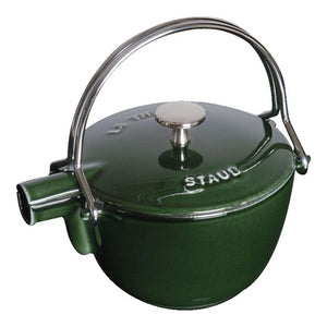 Staub Cast Iron 1-qt Round Tea Kettle - Basil