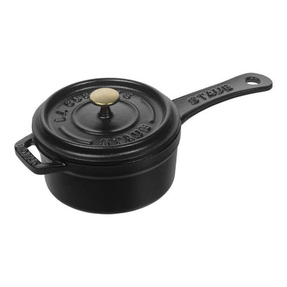 Staub Cast Iron 0.25-qt Mini Saucepan - Black