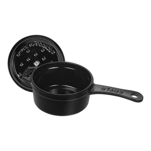 Staub Cast Iron 0.25-qt Mini Saucepan - Black
