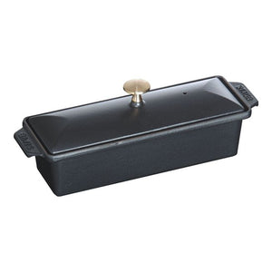 Staub Cast Iron 1.5-qt Large Rectangular Terrine - Black