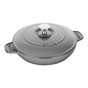 Staub Cast Iron 7.9-inch Round Covered Baking Dish - Graphite Grey