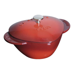 Staub Cast Iron 1.75-qt Heart Dutch Oven - Cherry