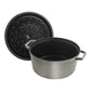 Staub Cast Iron 9-qt Round Dutch Oven - Graphite Grey