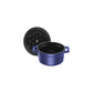 Staub Cast Iron 0.25-qt Mini Round Dutch Oven - Dark Blue
