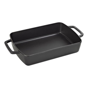 Staub Cast Iron 12-inch X 8-inch Roasting Pan - Black