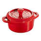 Staub Stoneware 3-pc Mini Round Cocotte Set - Cherry