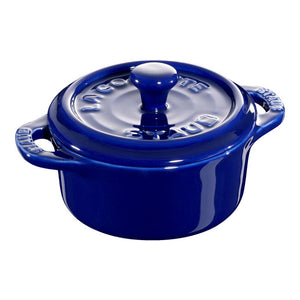 Staub Stoneware 3-pc Mini Round Cocotte Set - Dark Blue
