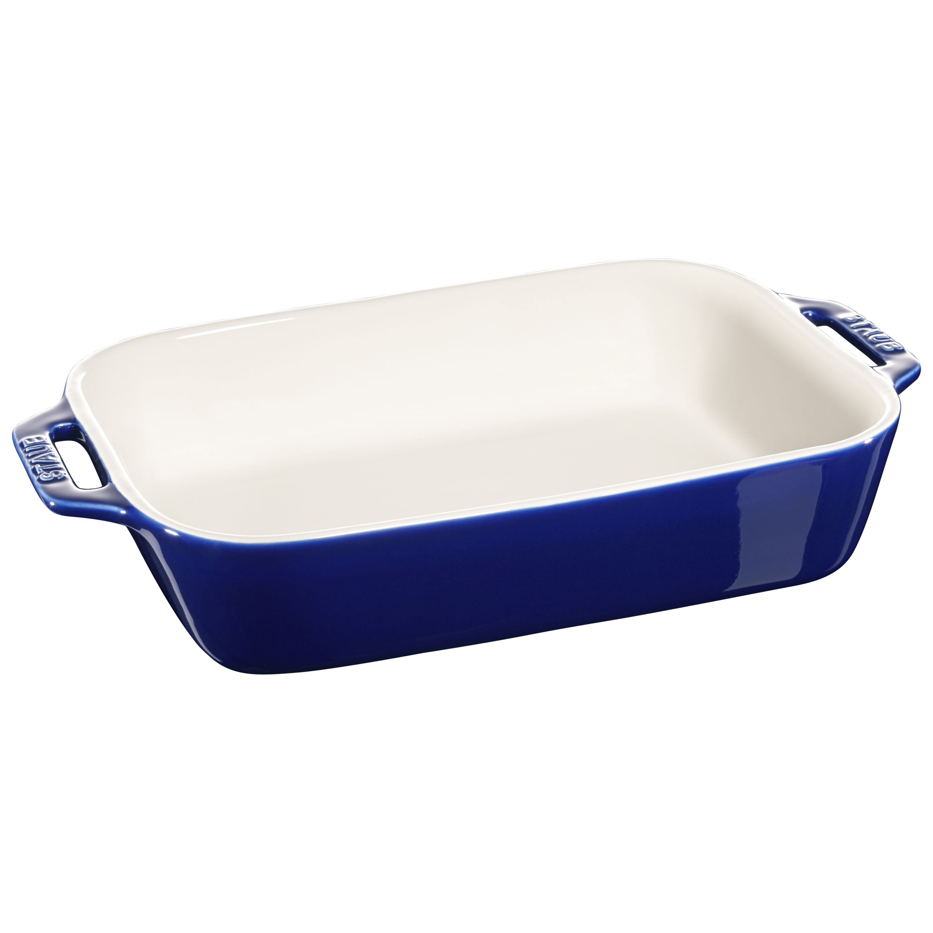 Staub 2pc Rectangular Baking Dish Set in Dark Blue, Ceramic Series