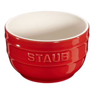 Staub Stoneware 2-pc Prep Bowl Set (8oz) - Cherry
