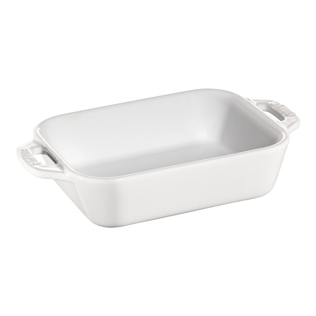 Staub Ceramic 3 Piece Baking Dish Set in White