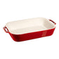 Staub Ceramic 3 Piece Mixed Baking Dish Set in Cherry Red
