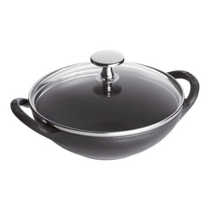 Staub Cast Iron 0.5-qt Baby Wok - Black