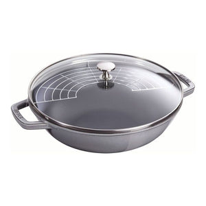 Staub Cast Iron 4.5-qt Perfect Pan/Wok - Graphite Grey
