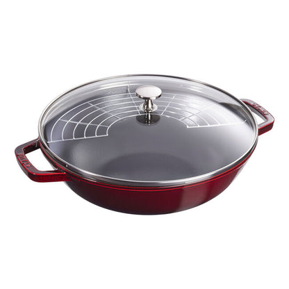 Staub Cast Iron 4.5-qt Perfect Pan/Wok - Grenadine
