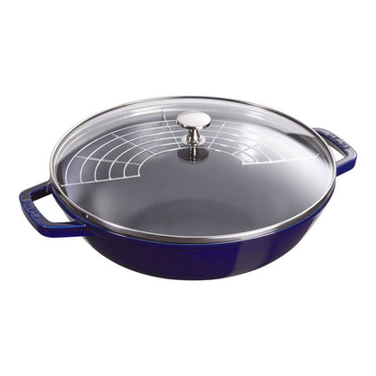 Staub Cast Iron 4.5-qt Perfect Pan/Wok - Dark Blue