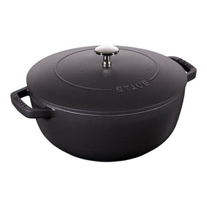 Staub Cast Iron 3.75-qt Essential French Oven - Black