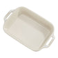 Staub Stoneware 2-pc Rectangular Baking Dish Set - Rustic Ivory