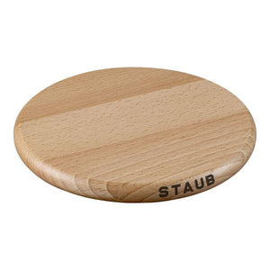 Staub Cast Iron 6-inch Round Magnetic Wood Trivet