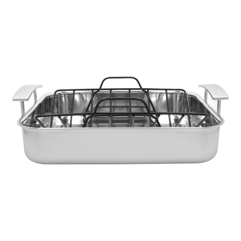 Demeyere 15.75" Stainless Steel Roasting Pan, Industry Series