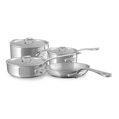 Mauviel 1830 M'URBAN 4 Tri-Ply 7-Piece Cookware Set With Cast Stainless Steel Handles