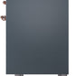 ILVE Nostalgie II 40" Induction Range with Element Stove and Electric Oven in Blue Grey with Copper Trim, UPDI406NMPBGP