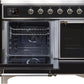 ILVE Majestic II 40" Induction Range with Element Stove and Electric Oven in Glossy Black with Chrome Trim, UMDI10NS3BKC