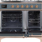 ILVE Majestic II 40" Dual Fuel Natural Gas Range in Blue Grey with Copper Trim, UMD10FDNS3BGP