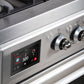ILVE Majestic II 36" Dual Fuel Natural Gas Range in Stainless Steel with Chrome Trim, UM09FDNS3SSC