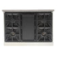 Kucht Professional 36" 5.2 cu. ft. Natural Gas Range in Stainless Steel with True Simmer Burners, KFX3600X-S
