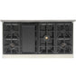 Kucht Professional 48" 6.7 cu. ft. Natural Gas Range in White with True Simmer Burners, KFX4800X-W
