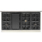 Kucht Professional 48" 6.7 cu. ft. Natural Gas Range in White with Silver Accents, KFX480-W