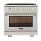 Kucht Professional 36 in. 5.2 cu ft. Propane Gas Range, KFX360/LP-S