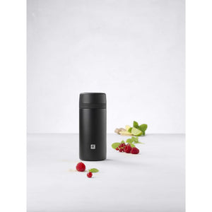 ZWILLING Thermo Tea & Fruit Infuser Bottle 14.2 oz. 420ml - Matte Black