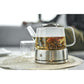 ZWILLING 27oz Glass Teapot with Stainless Steel Stand, Sorrento Double Wall Glassware Series